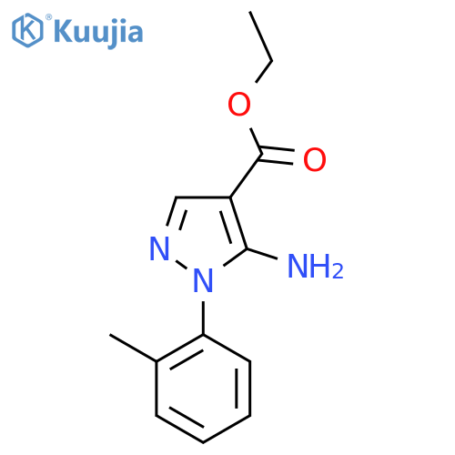 Ethyl 3-imino-2-(2-methylphenyl)-2,3-dihydro-1H-pyrazole-4-carboxylate structure