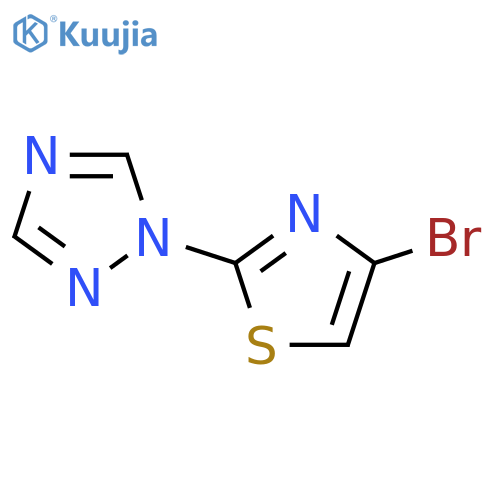 1-(4-bromo-1,3-thiazol-2-yl)-1H-1,2,4-triazole structure
