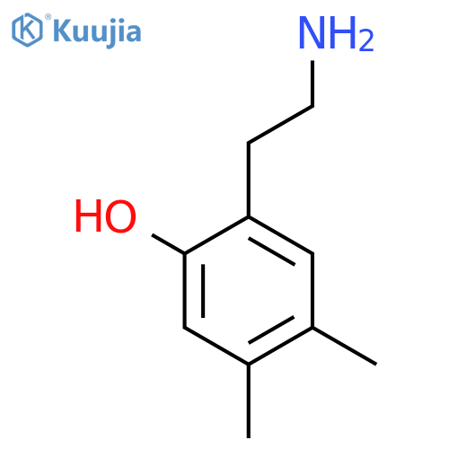 2-(2-aminoethyl)-4,5-dimethylphenol structure