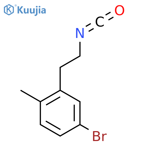 4-bromo-2-(2-isocyanatoethyl)-1-methylbenzene structure