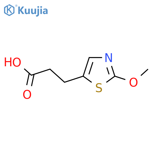 3-(2-methoxy-1,3-thiazol-5-yl)propanoic acid structure