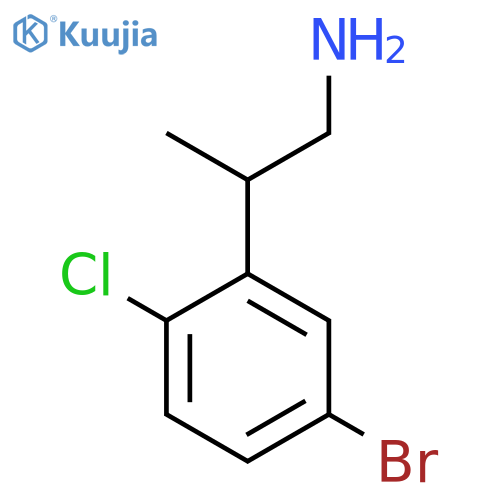 2-(5-bromo-2-chlorophenyl)propan-1-amine structure