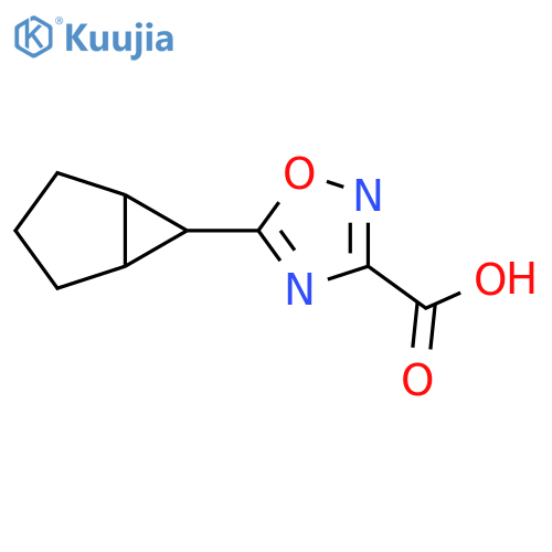 5-{bicyclo3.1.0hexan-6-yl}-1,2,4-oxadiazole-3-carboxylic acid structure