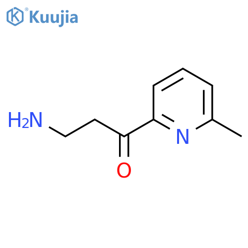 3-amino-1-(6-methylpyridin-2-yl)propan-1-one structure