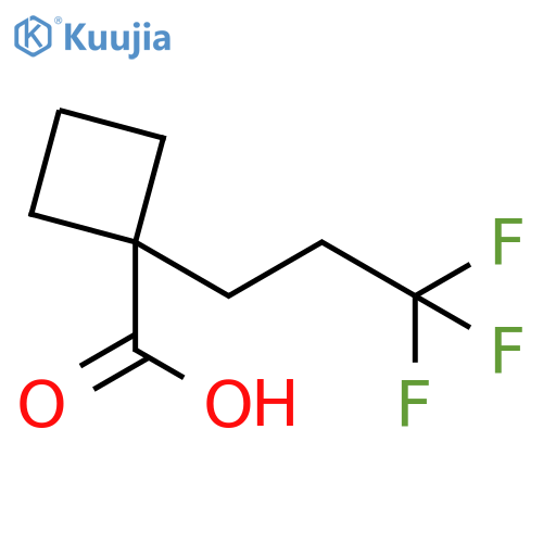 1-(3,3,3-trifluoropropyl)cyclobutane-1-carboxylic acid structure