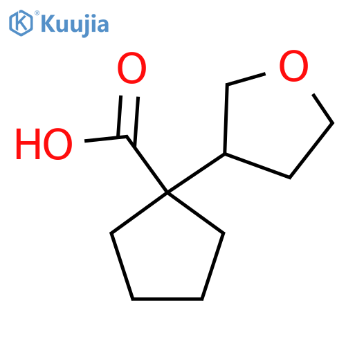 1-(oxolan-3-yl)cyclopentane-1-carboxylic acid structure