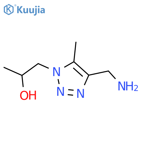 1-4-(aminomethyl)-5-methyl-1H-1,2,3-triazol-1-ylpropan-2-ol structure