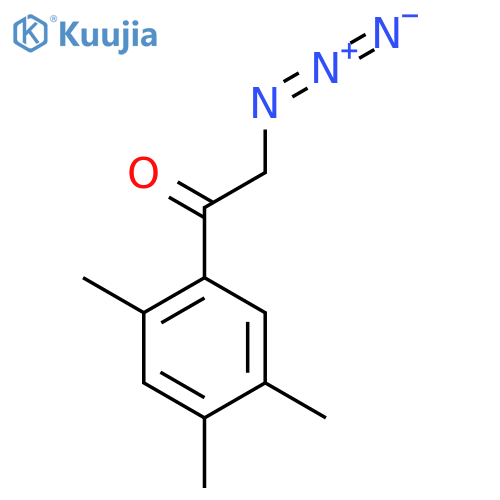 2-Azido-1-(2,4,5-trimethylphenyl)ethan-1-one structure