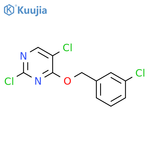 Pyrimidine, 2,5-Dichloro-4-(3-chlorophenyl)methoxy- structure