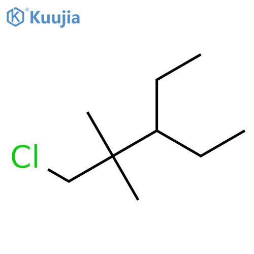 1-Chloro-3-ethyl-2,2-dimethylpentane structure
