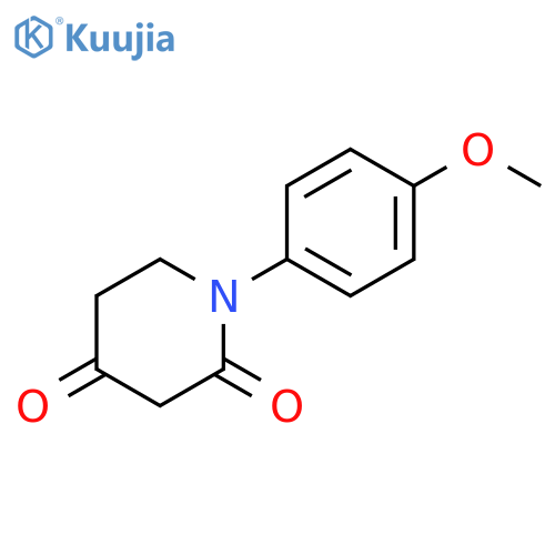 1-(4-methoxyphenyl)piperidine-2,4-dione structure