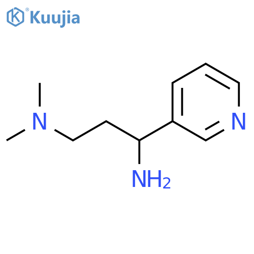 [3-amino-3-(pyridin-3-yl)propyl]dimethylamine structure