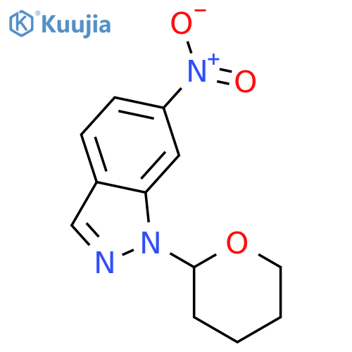 6-Nitro-1-(tetrahydro-2H-pyran-2-yl)-1H-indazole structure