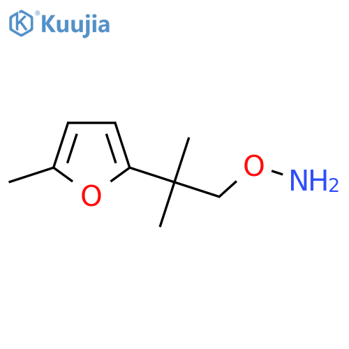O-2-methyl-2-(5-methylfuran-2-yl)propylhydroxylamine structure