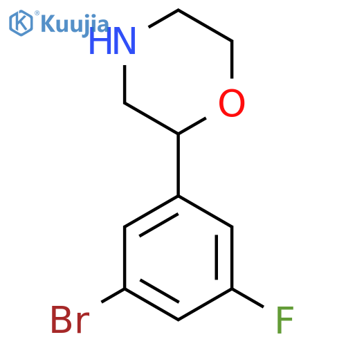 2-(3-bromo-5-fluorophenyl)morpholine structure
