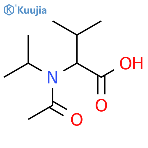 3-methyl-2-N-(propan-2-yl)acetamidobutanoic acid structure