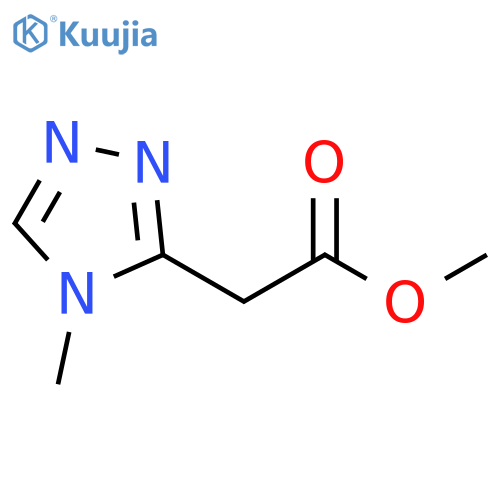 4H-1,2,4-Triazole-3-acetic acid, 4-methyl-, methyl ester structure