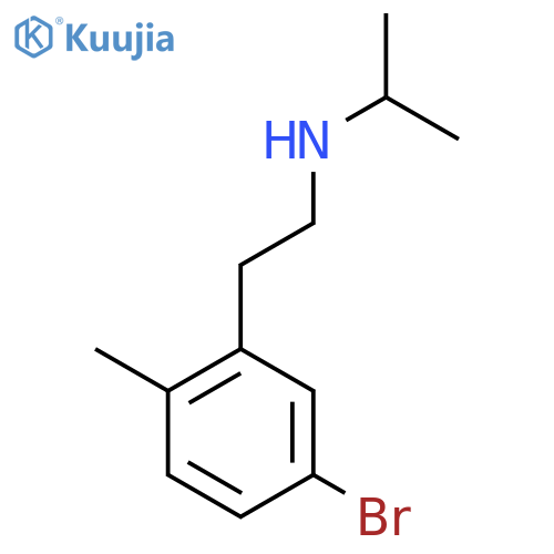 2-(5-bromo-2-methylphenyl)ethyl(propan-2-yl)amine structure