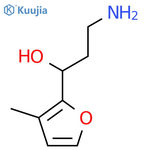 3-Amino-1-(3-methylfuran-2-yl)propan-1-ol structure