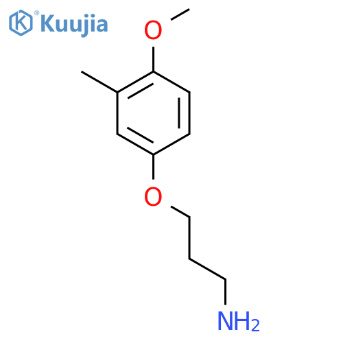3-(4-methoxy-3-methylphenoxy)propan-1-amine structure