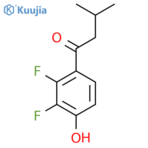 1-(2,3-Difluoro-4-hydroxyphenyl)-3-methylbutan-1-one structure