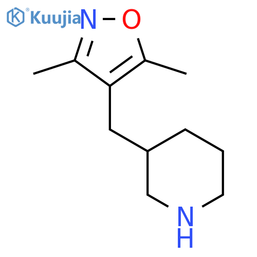 3-(dimethyl-1,2-oxazol-4-yl)methylpiperidine structure