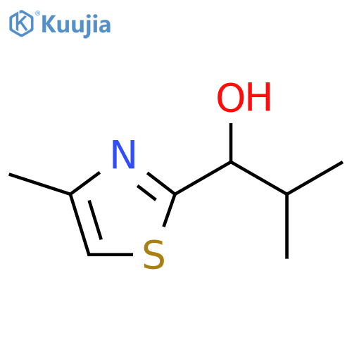 2-methyl-1-(4-methyl-1,3-thiazol-2-yl)propan-1-ol structure