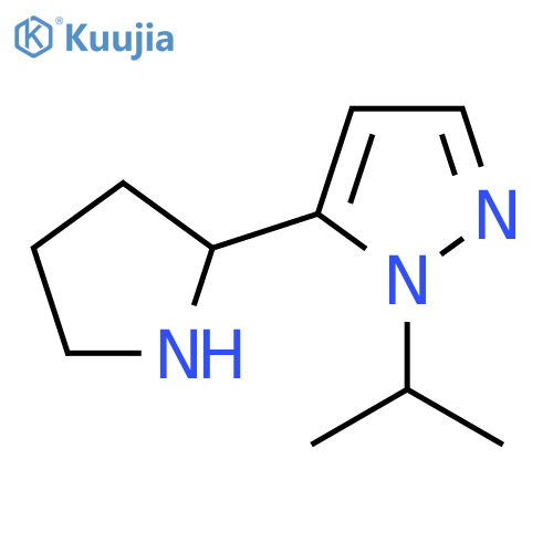 1-(propan-2-yl)-5-(pyrrolidin-2-yl)-1H-pyrazole structure