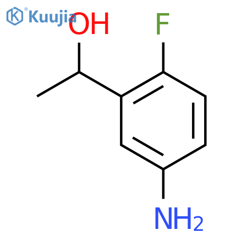 1-(5-amino-2-fluoro-phenyl)ethanol structure