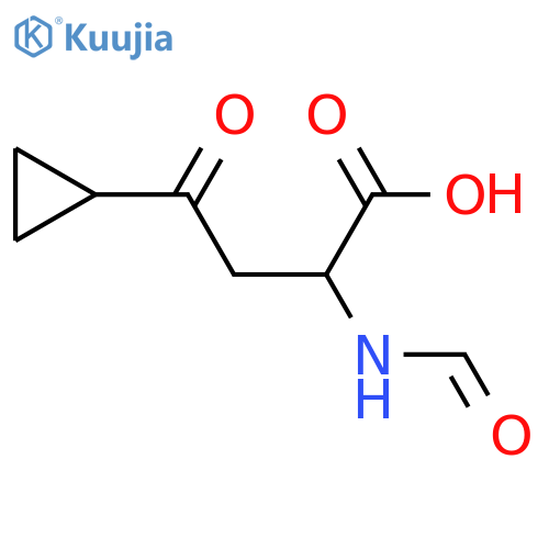 4-cyclopropyl-2-formamido-4-oxobutanoic acid structure