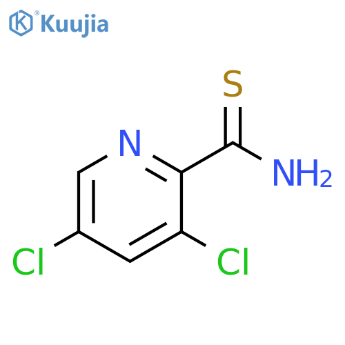 3,5-dichloropyridine-2-carbothioamide structure