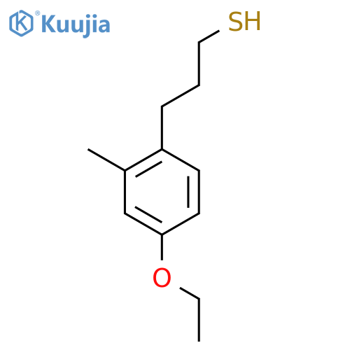 3-(4-ethoxy-2-methylphenyl)propane-1-thiol structure