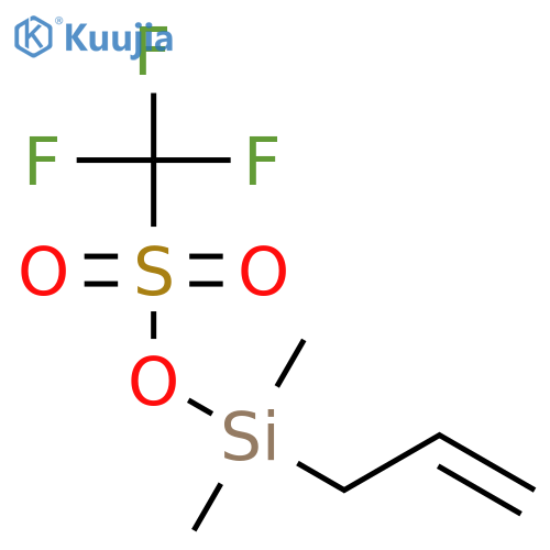 Methanesulfonic acid, 1,1,1-trifluoro-, dimethyl-2-propen-1-ylsilyl ester structure