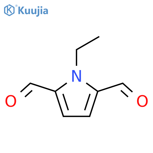 1H-Pyrrole-2,5-dicarboxaldehyde,1-ethyl- structure