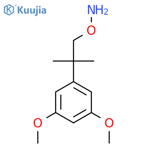 O-2-(3,5-dimethoxyphenyl)-2-methylpropylhydroxylamine structure