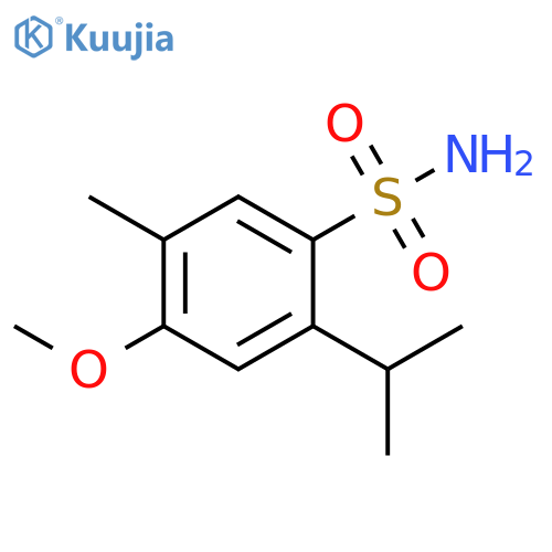 4-methoxy-5-methyl-2-(propan-2-yl)benzene-1-sulfonamide structure