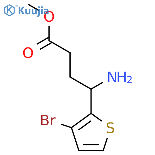 methyl 4-amino-4-(3-bromothiophen-2-yl)butanoate structure