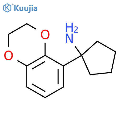 1-(2,3-dihydro-1,4-benzodioxin-5-yl)cyclopentan-1-amine structure