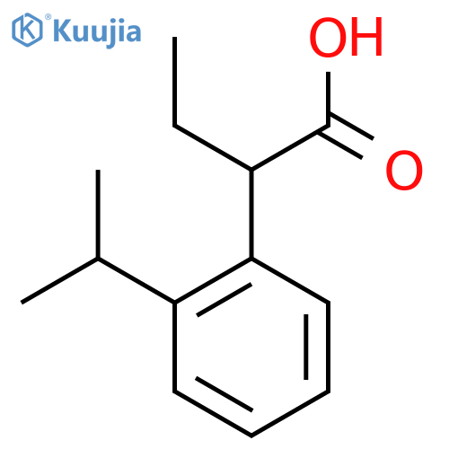 2-2-(propan-2-yl)phenylbutanoic acid structure