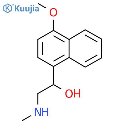 1-(4-methoxynaphthalen-1-yl)-2-(methylamino)ethan-1-ol structure
