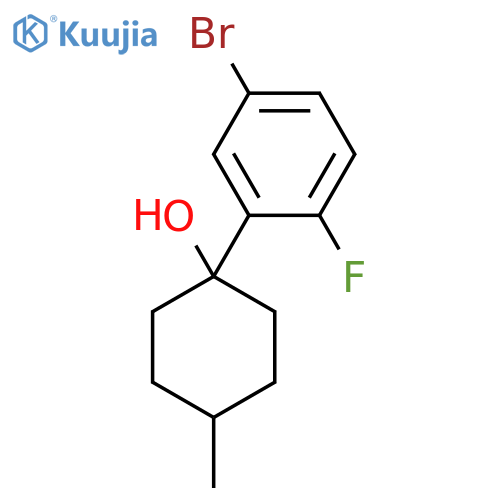 1-(5-Bromo-2-fluorophenyl)-4-methylcyclohexanol structure