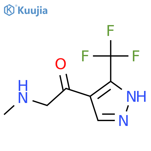 2-(methylamino)-1-3-(trifluoromethyl)-1H-pyrazol-4-ylethan-1-one structure