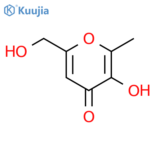 4H-Pyran-4-one,3-hydroxy-6-(hydroxymethyl)-2-methyl- structure