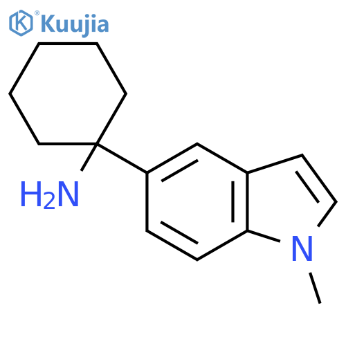 1-(1-methyl-1H-indol-5-yl)cyclohexan-1-amine structure