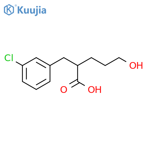 Benzenepropanoic acid, 3-chloro-α-(3-hydroxypropyl)- structure