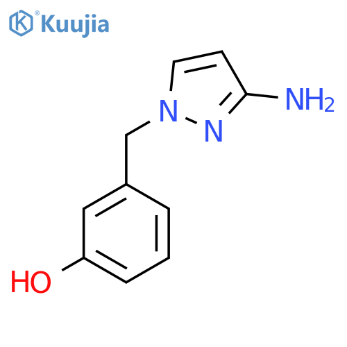 3-(3-amino-1H-pyrazol-1-yl)methylphenol structure