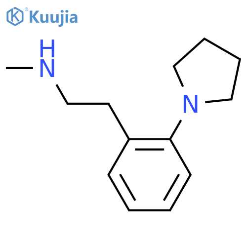 methyl({2-2-(pyrrolidin-1-yl)phenylethyl})amine structure