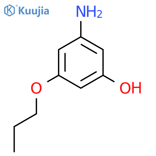 3-Amino-5-propoxyphenol structure