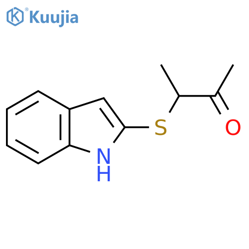 3-(1H-Indol-2-ylsulfanyl)butan-2-one structure