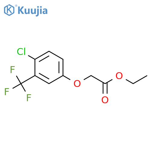 Ethyl 2-[4-chloro-3-(trifluoromethyl)phenoxy]-acetate structure